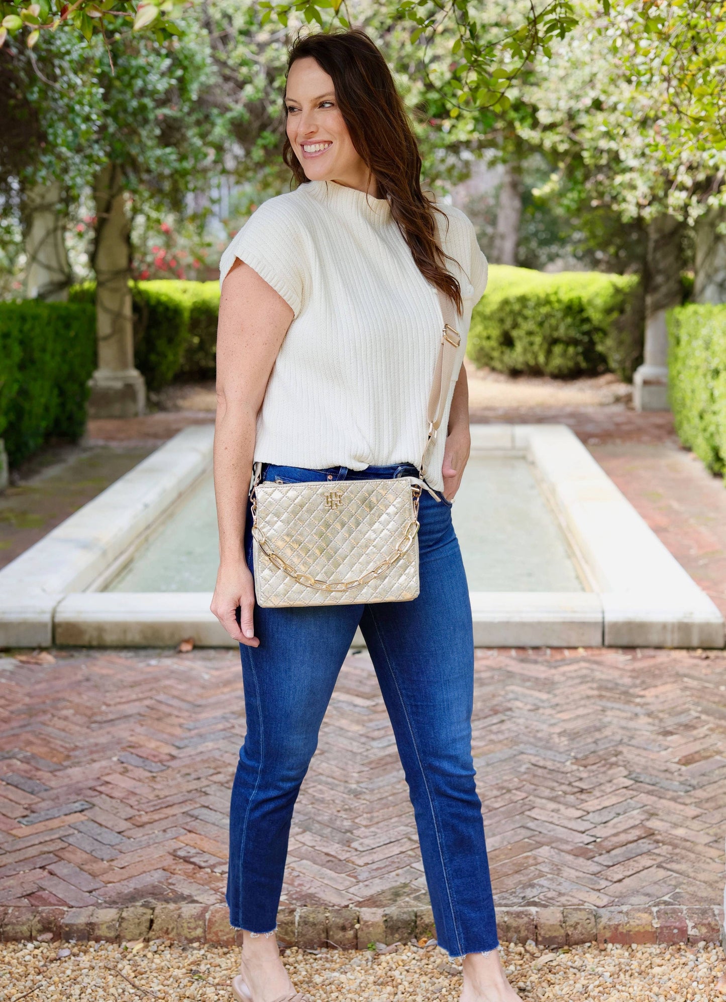 Ariana Crossbody - CHAMPAGNE POP