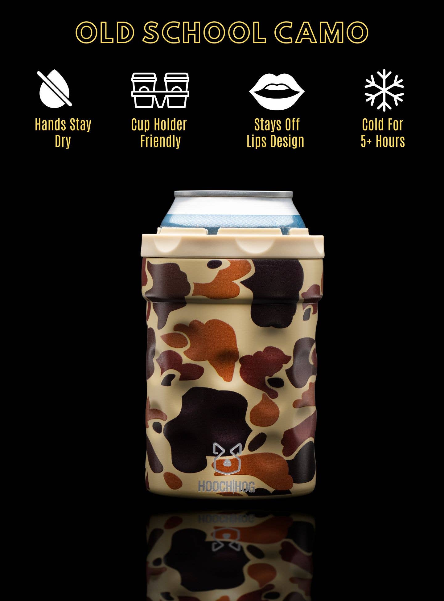 The Shorty Can Cooler - Old School Camo