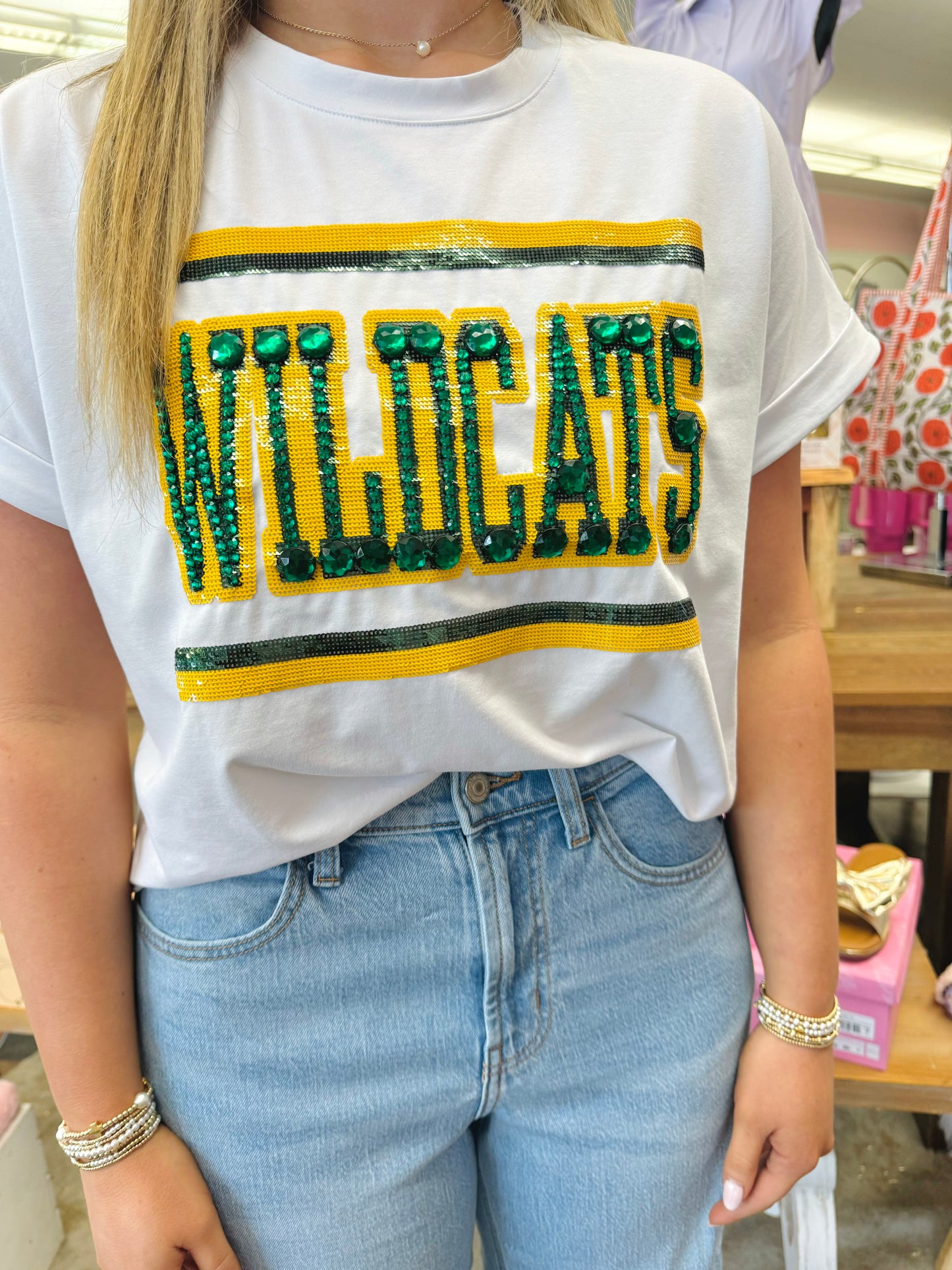 Jeweled Wildcats | Sequin + Jewel Design Cuff Sleeve