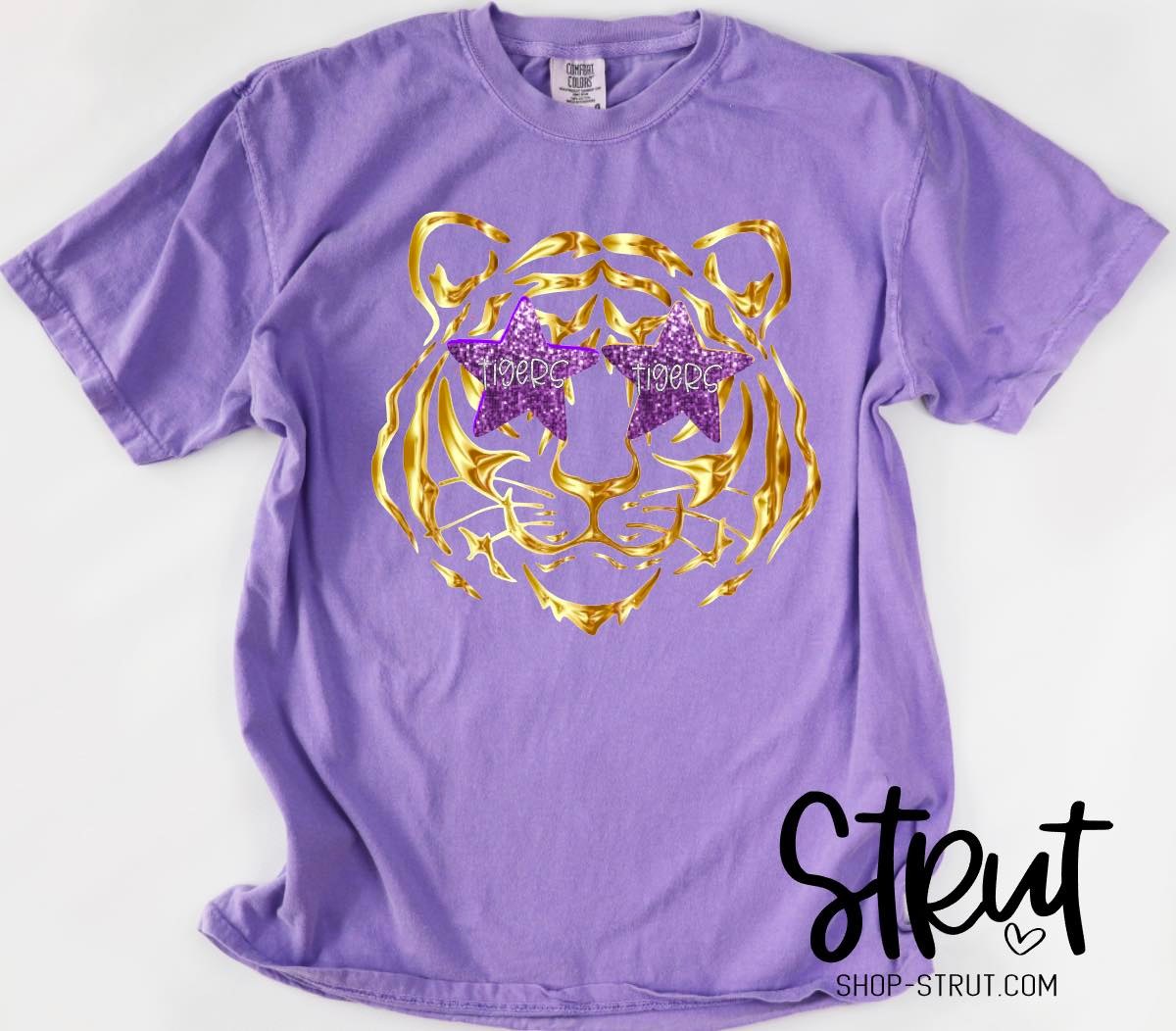 Foil Tiger Head - Comfort Colors