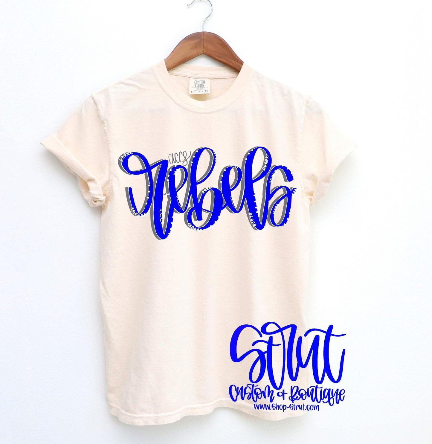 Cursive ACCS Rebels T-Shirt or Long Sleeve