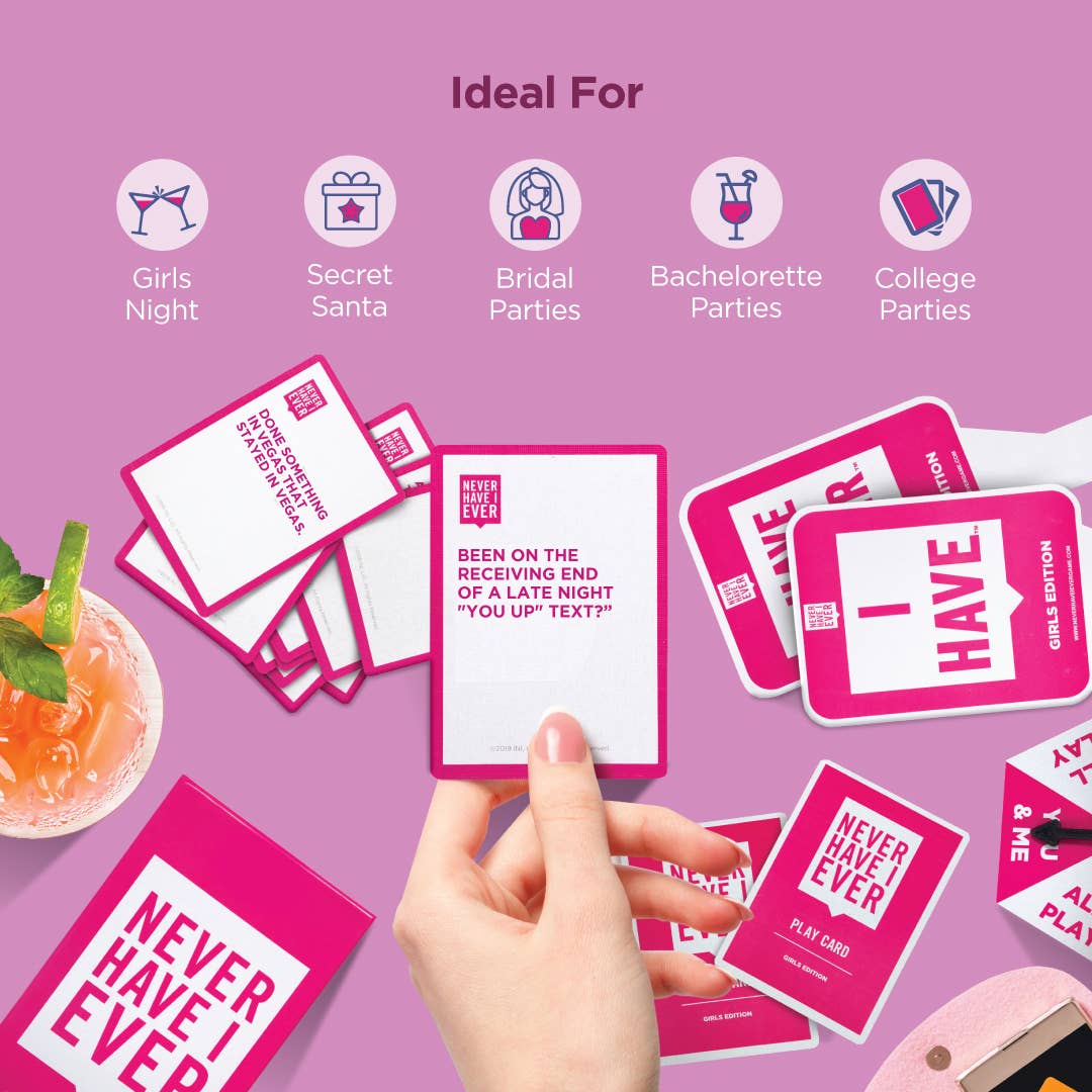 Never Have I Ever, Girls and Bachelorette Party Card Game