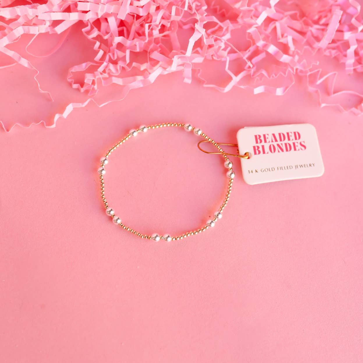 Leah Bracelet in Mixed Metals: Standard 6.75 inch