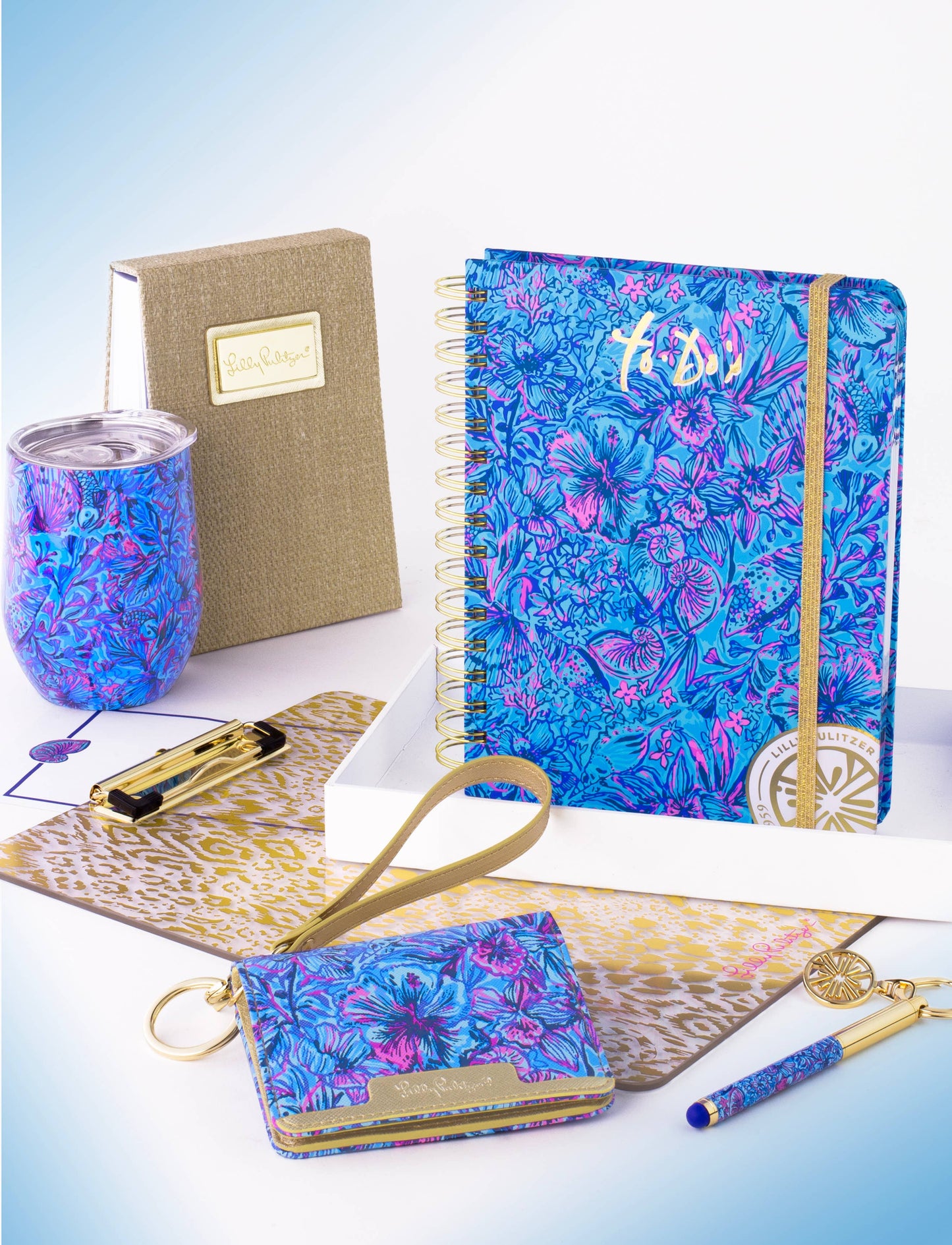 Acrylic Clipboard - Gold Pattern Play