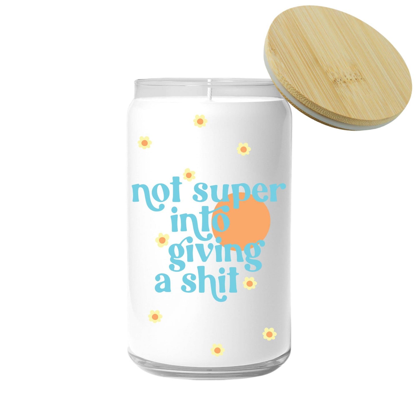 Not Super Into Giving a Shit Candle (funny gift)