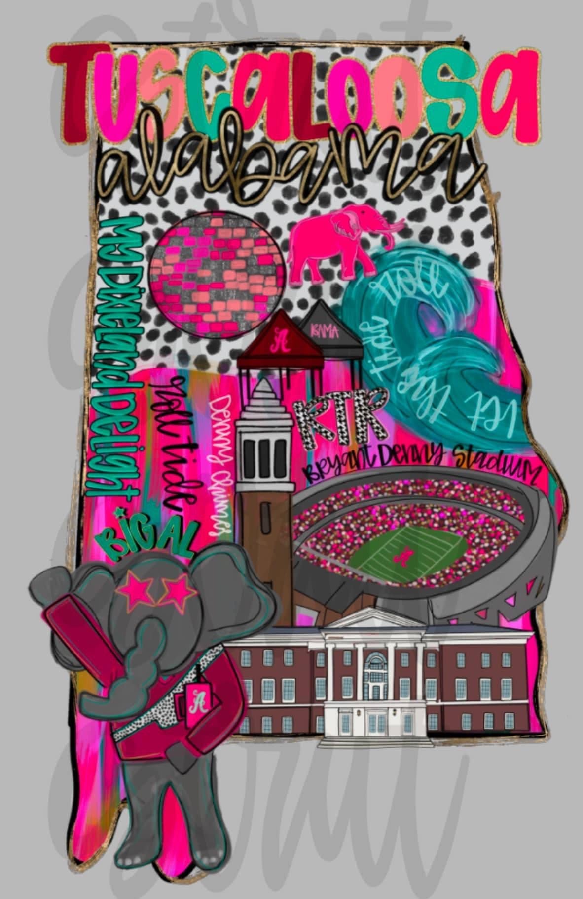Tuscaloosa / Bama Pink & Preppy - Tank or Tee