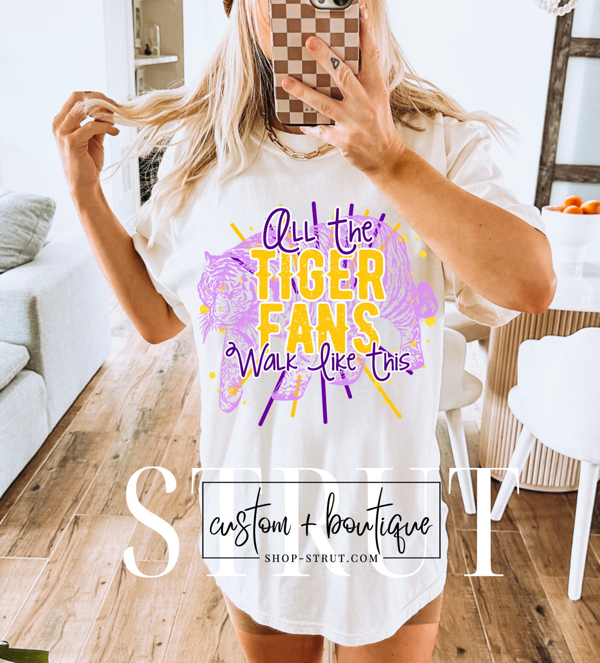 All The Tiger Fans Walk Like This - Comfort Colors