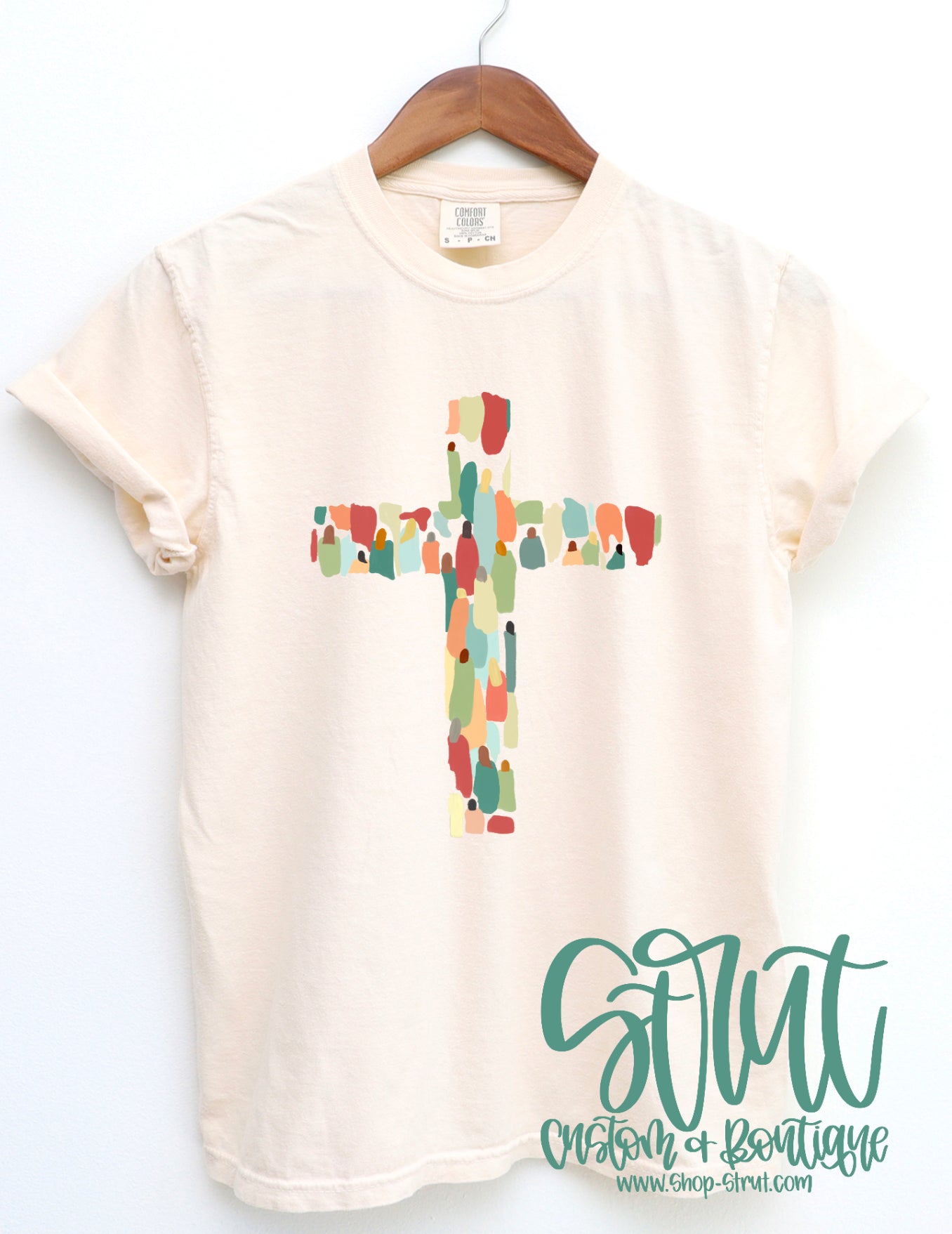 Earth Tone Cross T-Shirt