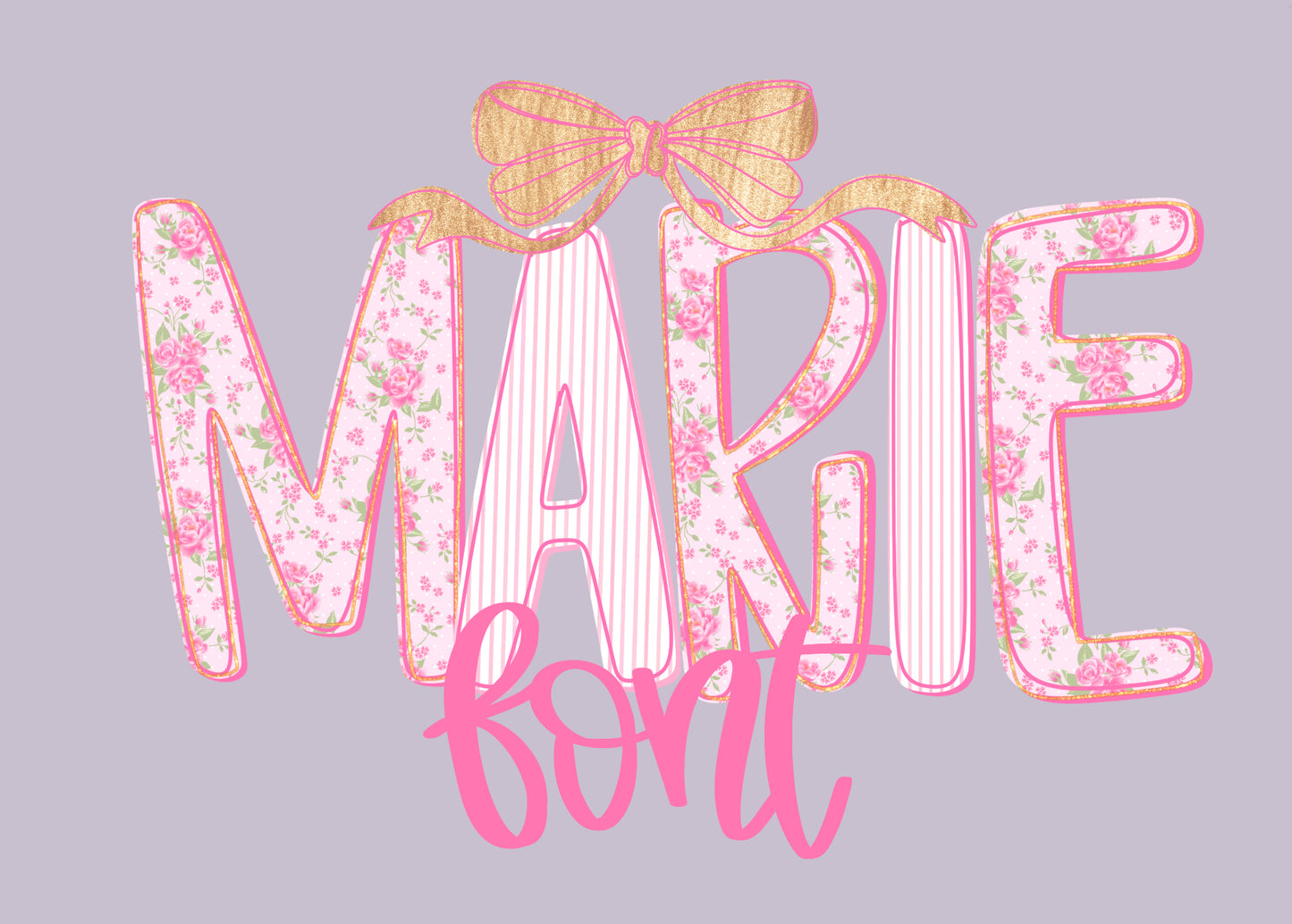 Marie PNG Alpha Font