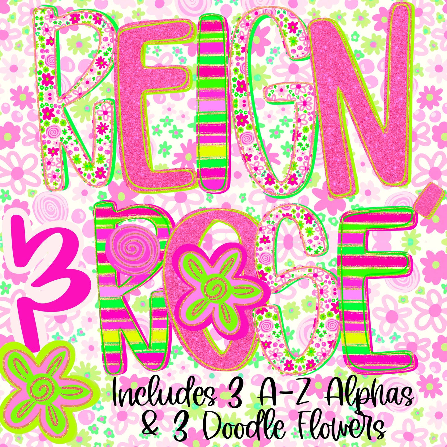 The Reign & Rose Alpha Font