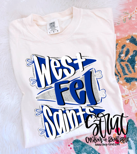 West Fel Pennant Flags - Multiple Colors