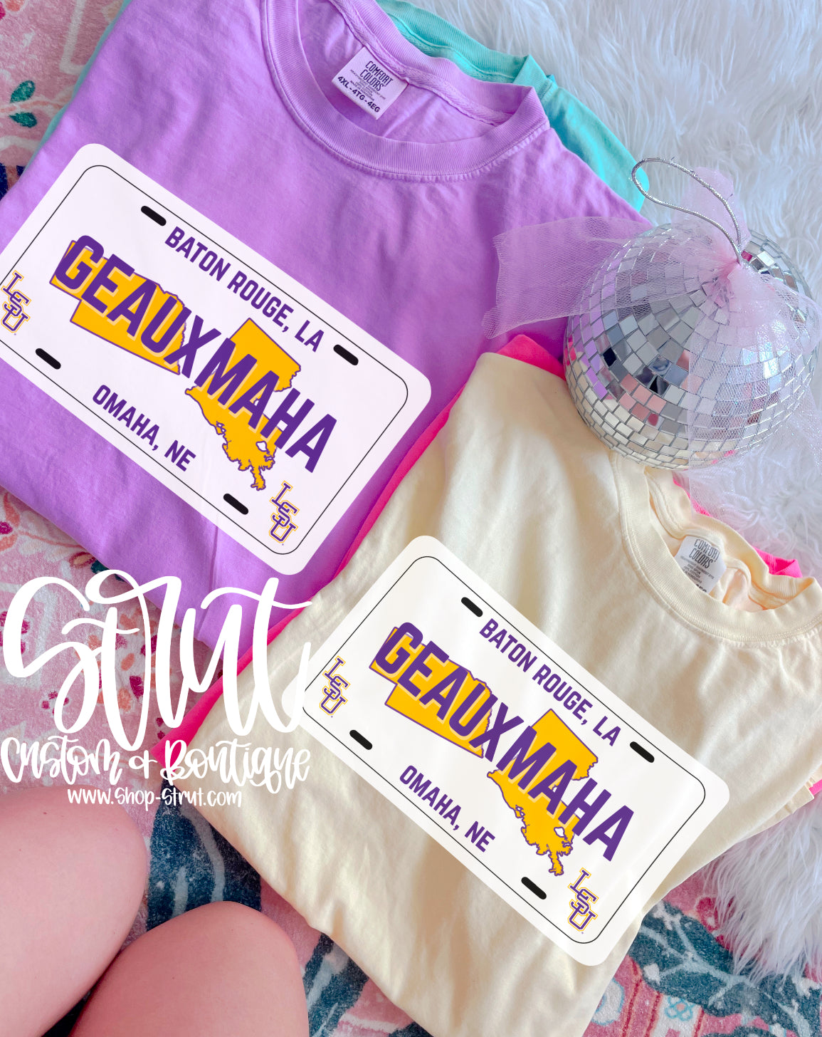 Geauxmaha License Plate Tee