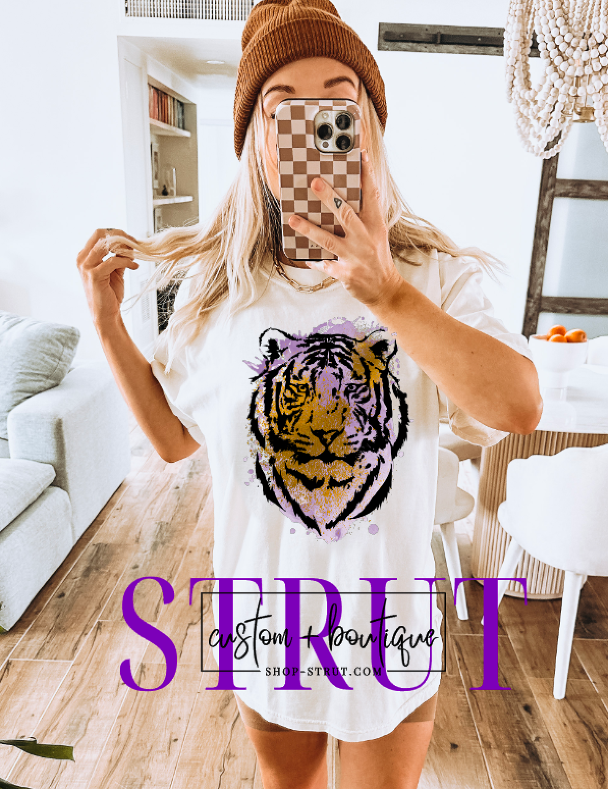 Watercolor Tiger Head - Comfort Colors