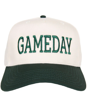 GAMEDAY Vintage Hat Dark Green and Tan