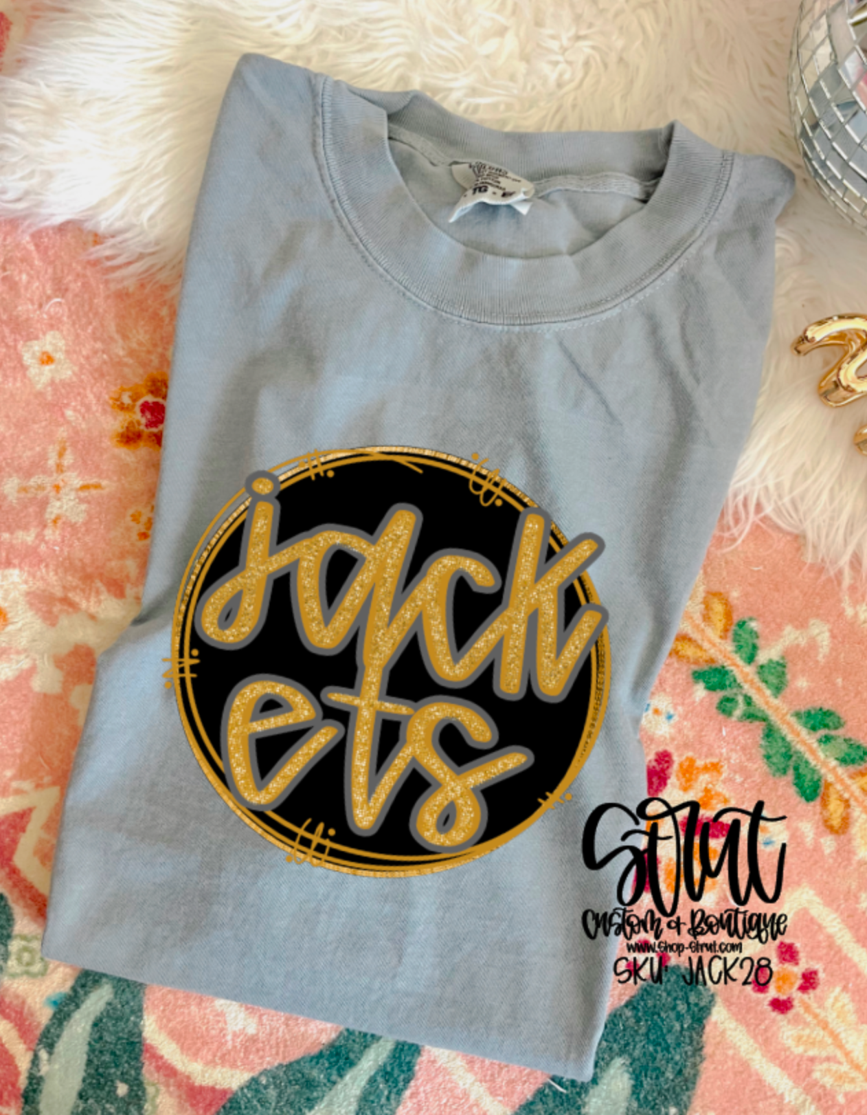 Cursive Circle Jackets T-Shirt or Long Sleeve
