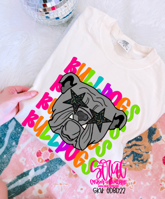 Colorful Bulldogs Tee - Multiple Colors