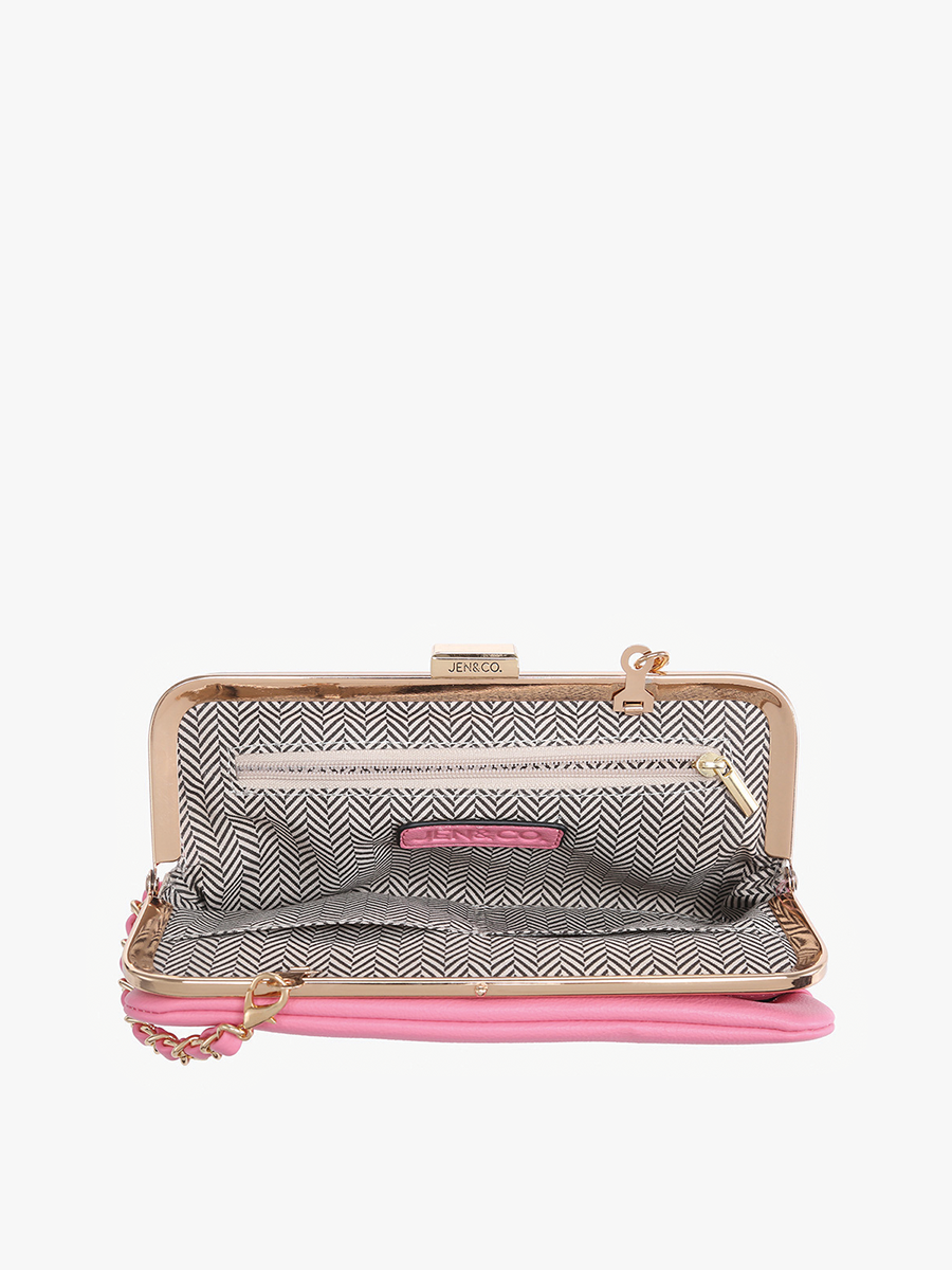 Sue Wallet Pouch Crossbody: Beige