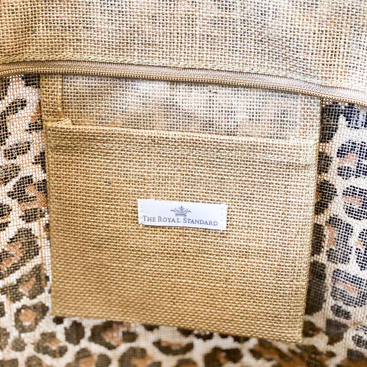 Leopard Classic Jute Bag