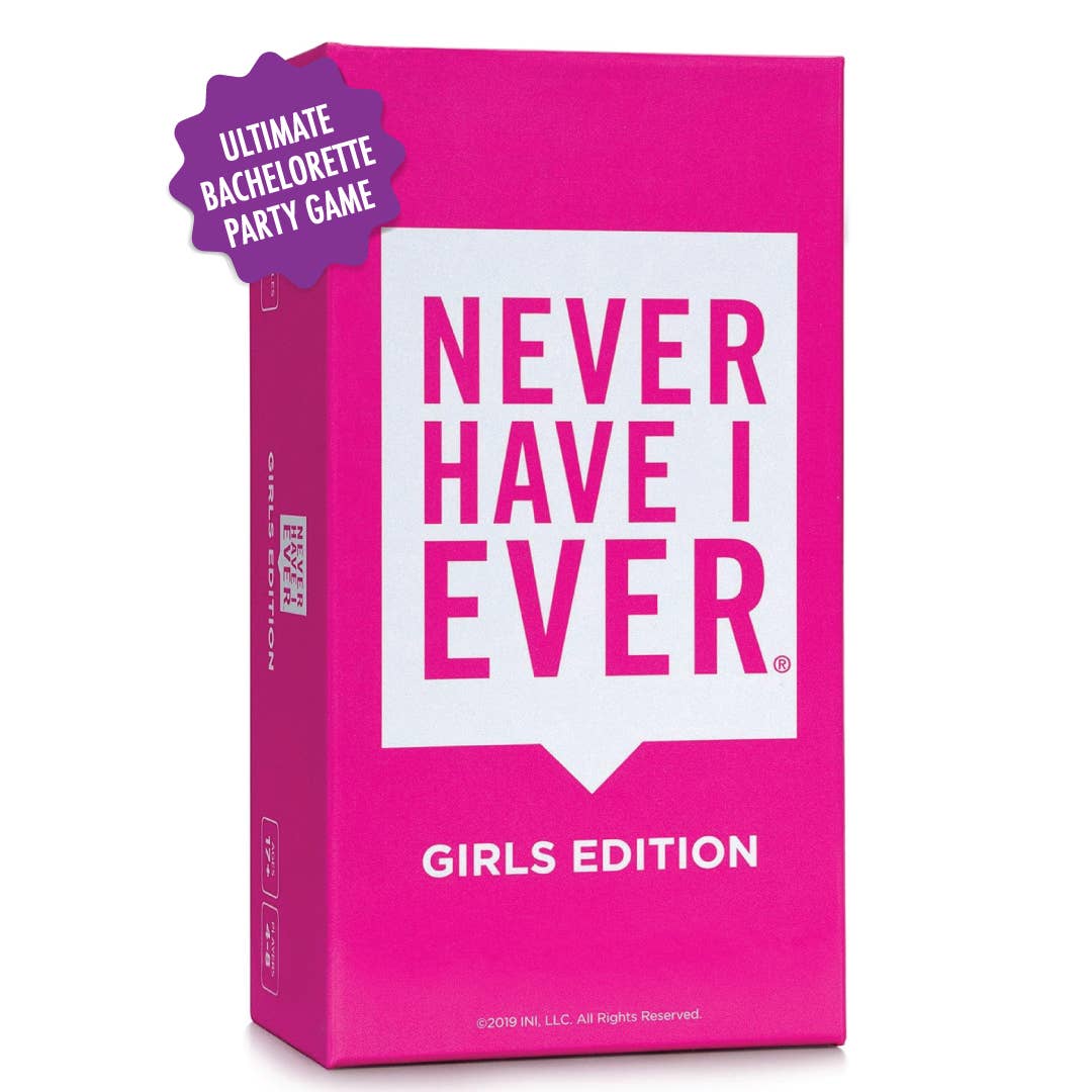 Never Have I Ever, Girls and Bachelorette Party Card Game