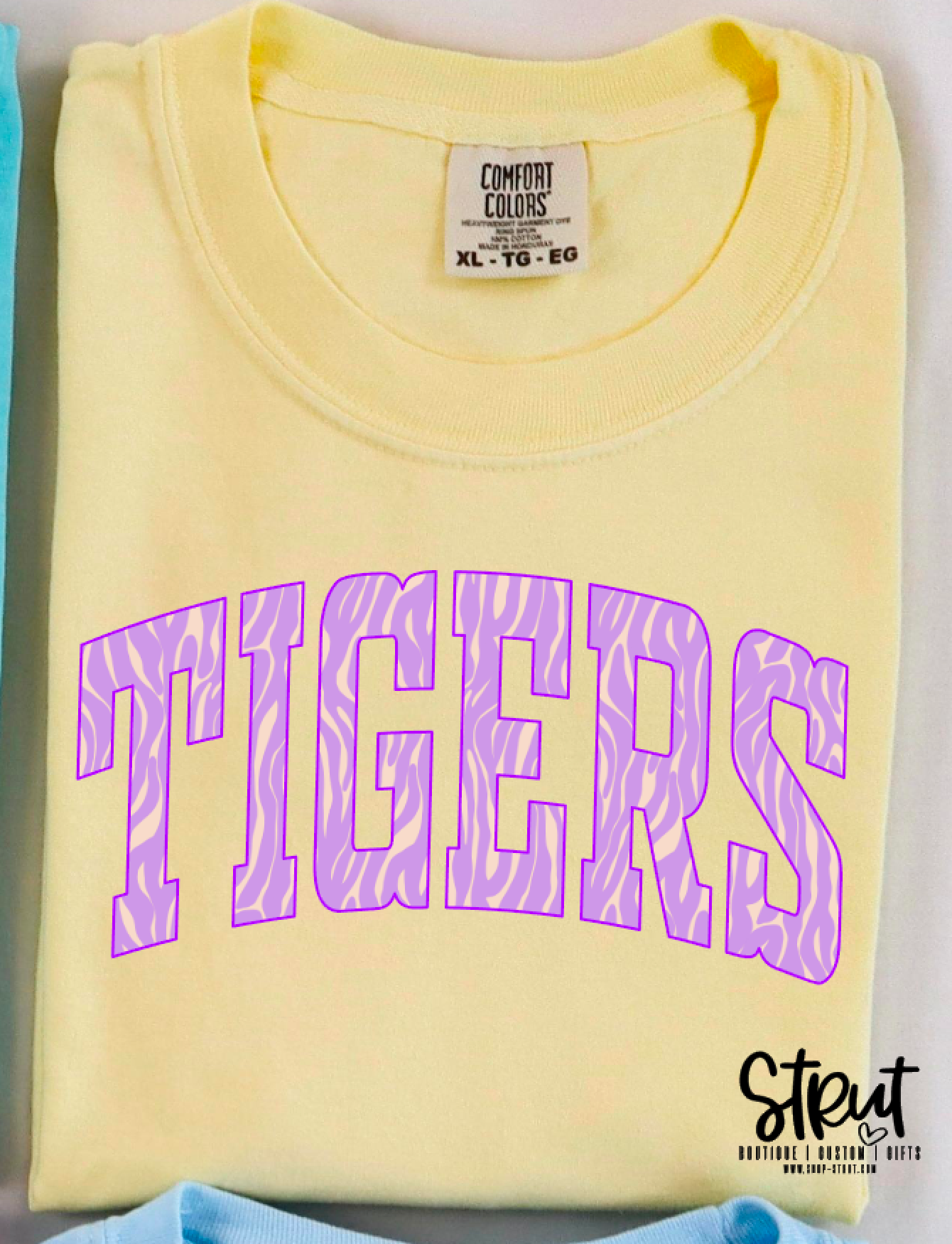 Tiger Print Tee - Banana