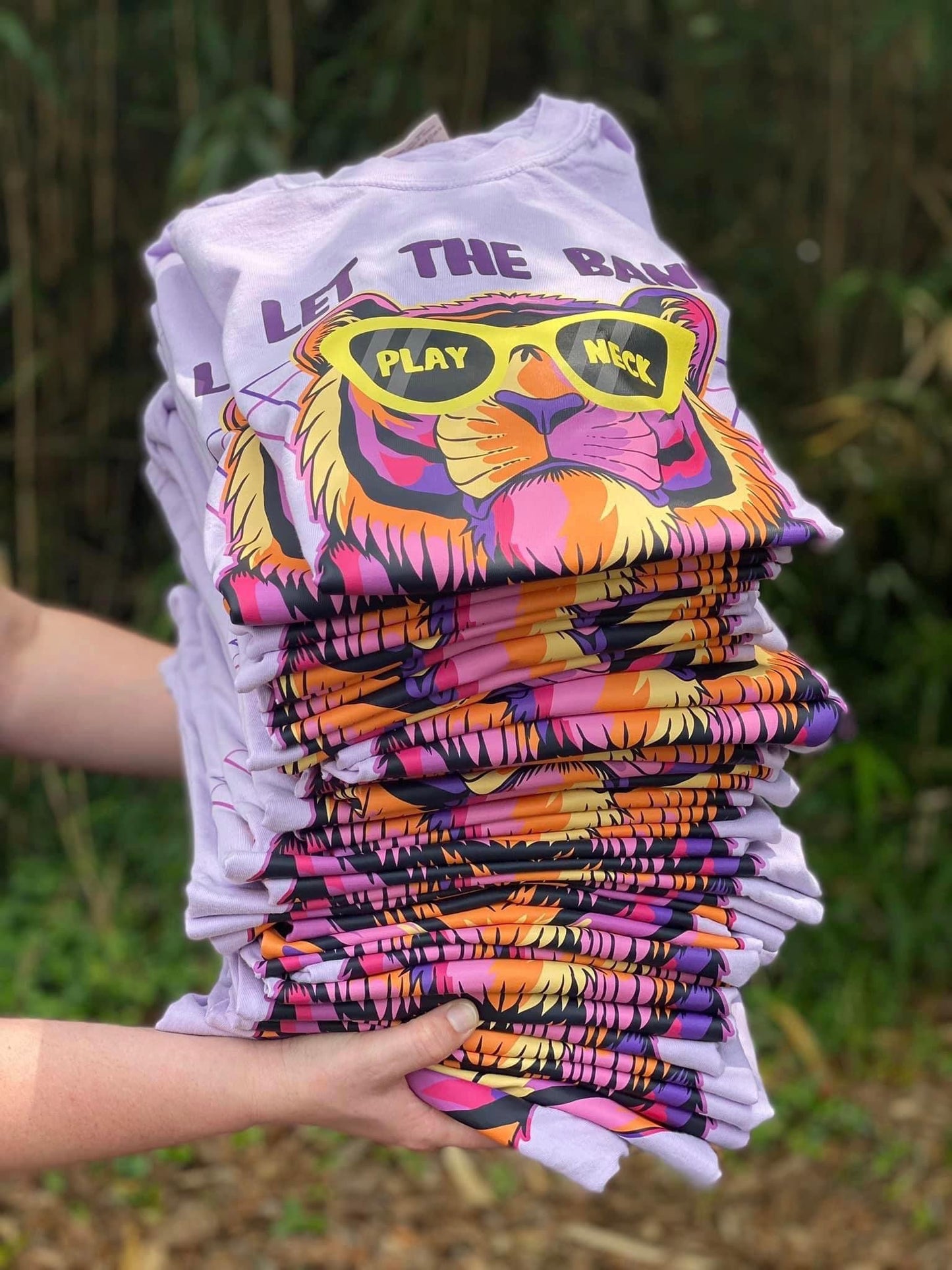 Let The Band Play Neck - Comfort Colors Tee