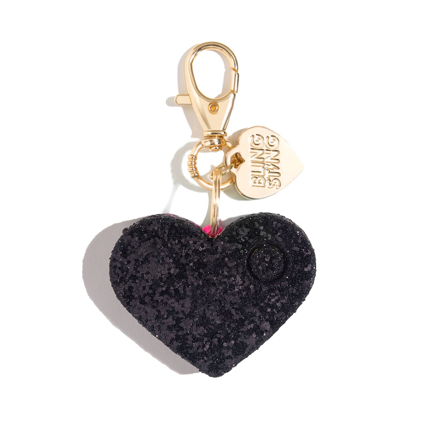 Safety Alarm | Black Glitter Heart