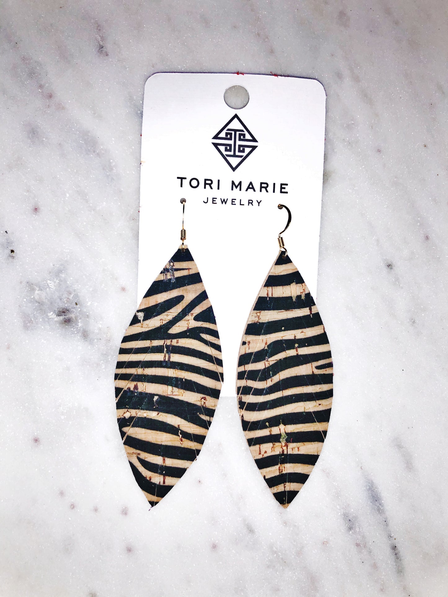 Tiger Cork Earrings