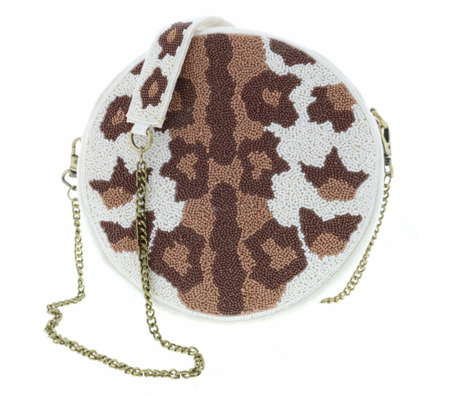 Spot On Leopard Beaded Purse