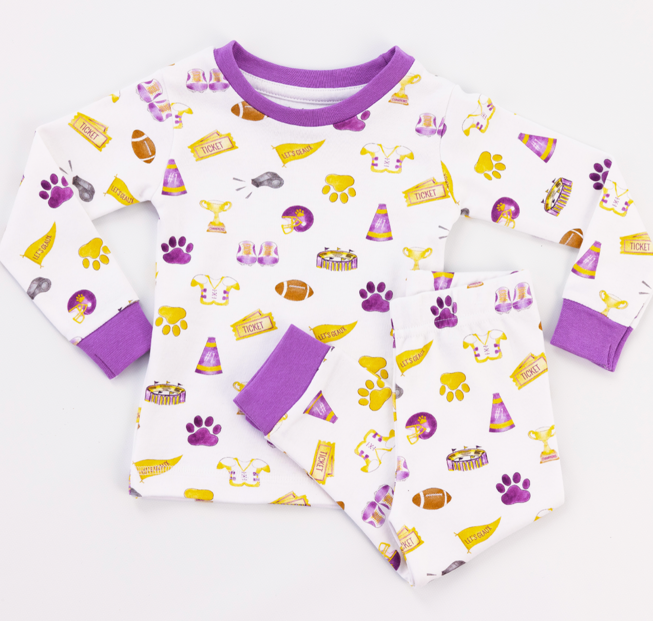 Lets Go Tigers PJ Set