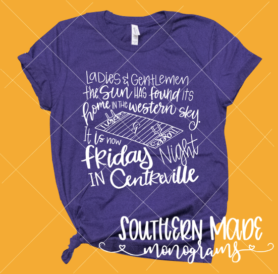 Ladies and Gentlemen, The Sun Has Found Its Home In The Western Sky. It Is Now Friday Night In Centreville.