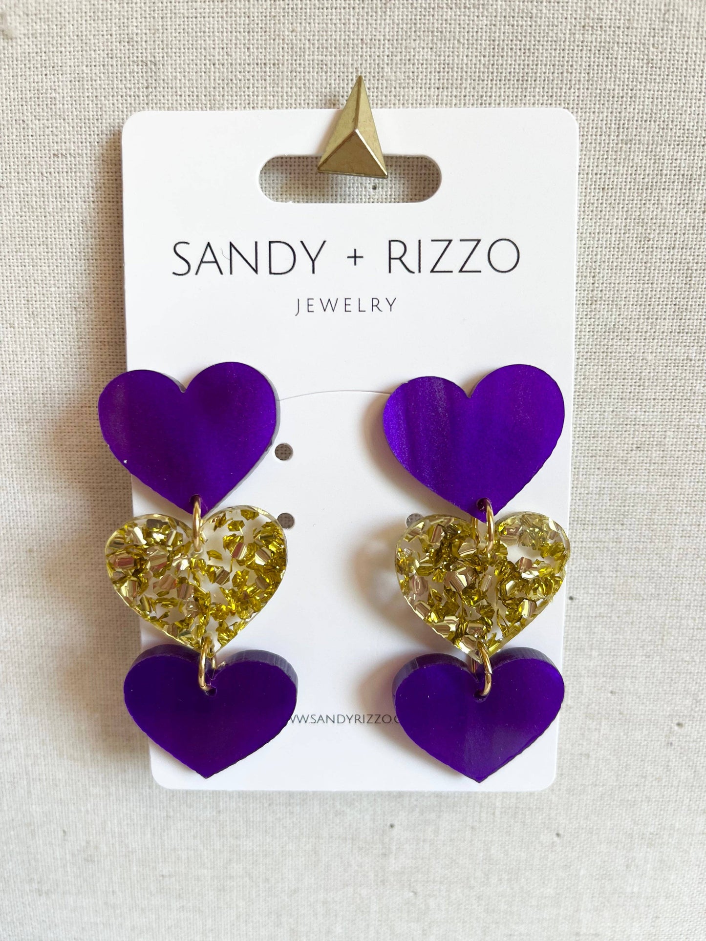 Game Day Glitter Spirit Hearts