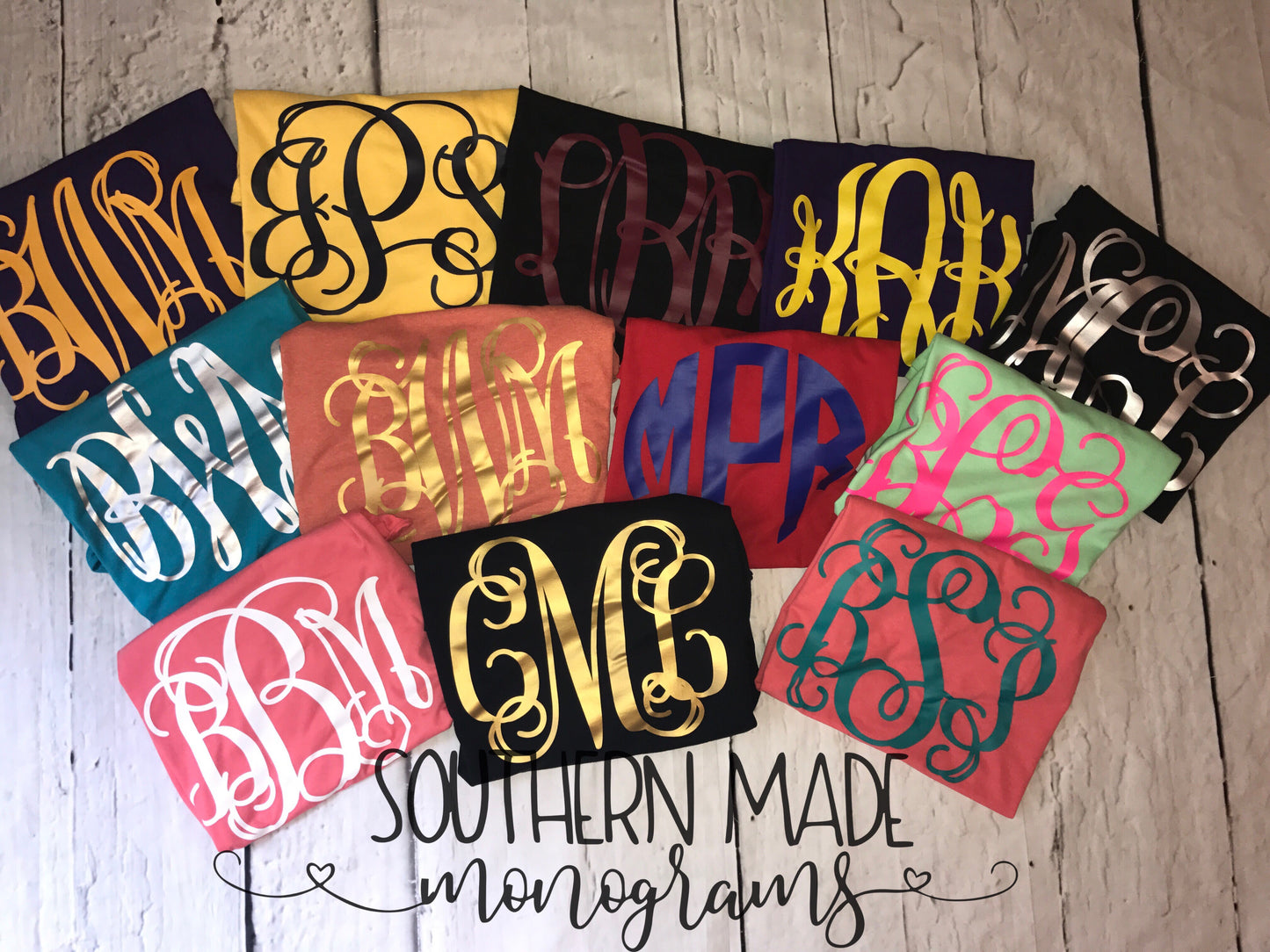 Full Front Monogram Shirt - Choose all colors
