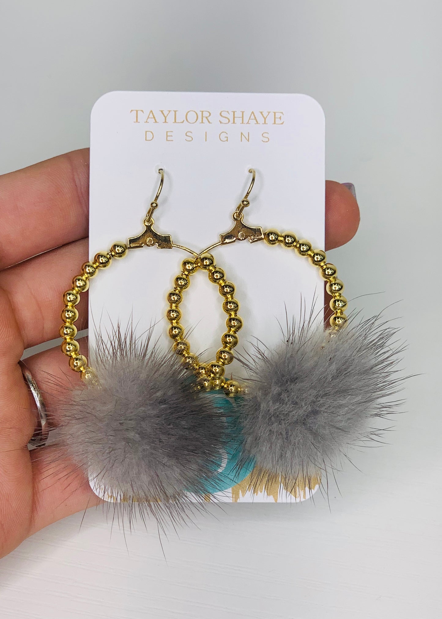Pom Hoops - Taylor Shaye Designs
