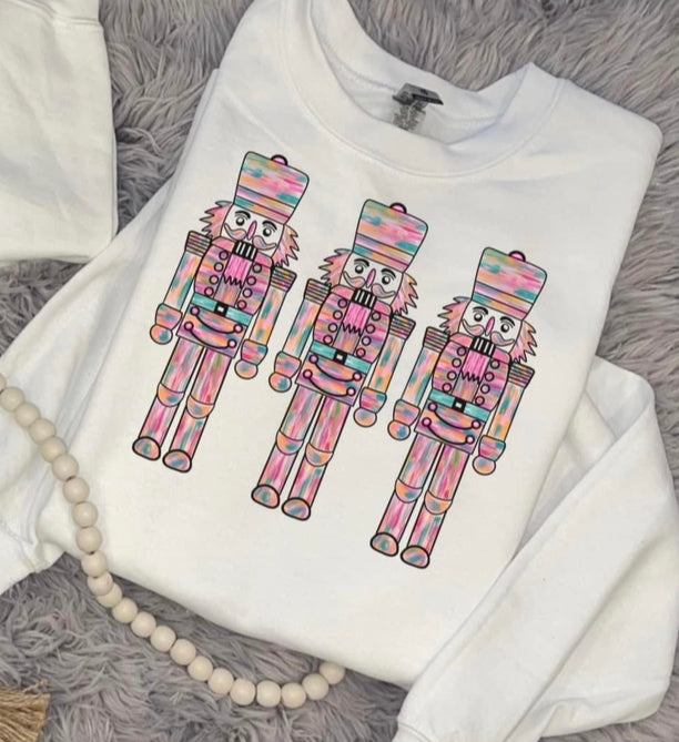 Pink Watercolor Nutcrackers - Different Sizes & Styles Available