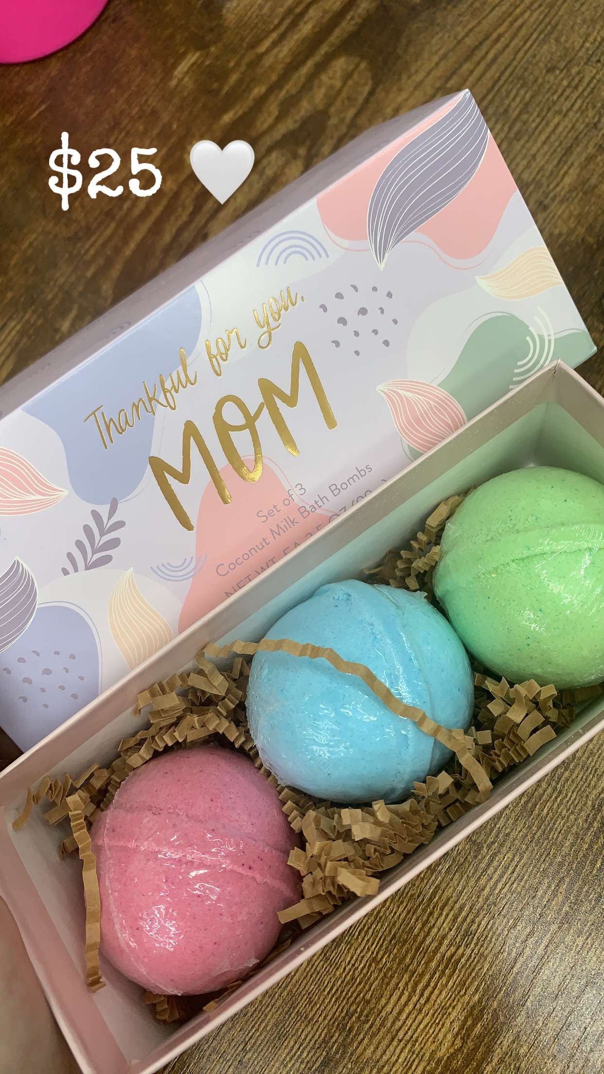 Thankful Mom Bath Bomb Gift Set