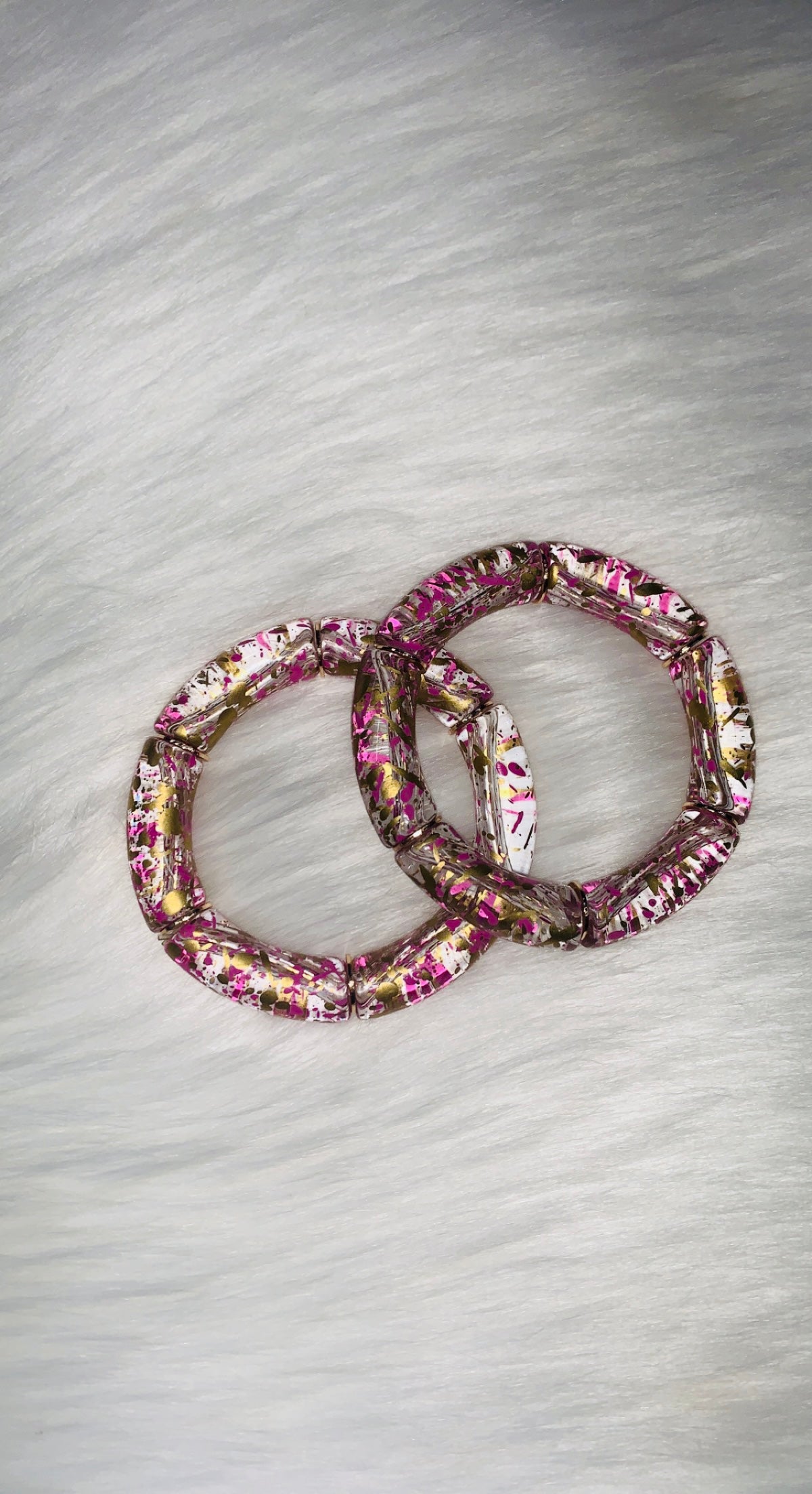 Purple and Gold Love Bracelet