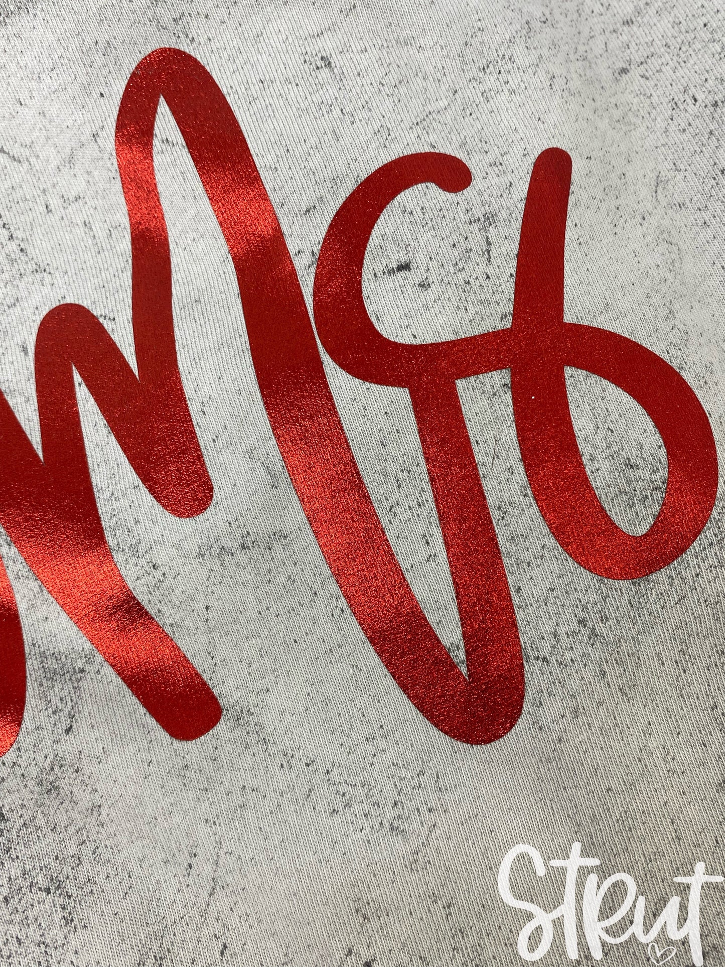 Cursive Rams Colorblast Tee