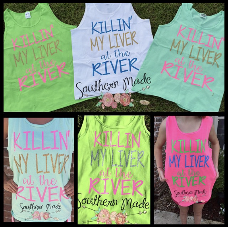 Killin' My Liver at the River Tank - Unisex or Womens Fit - Choose All Colors
