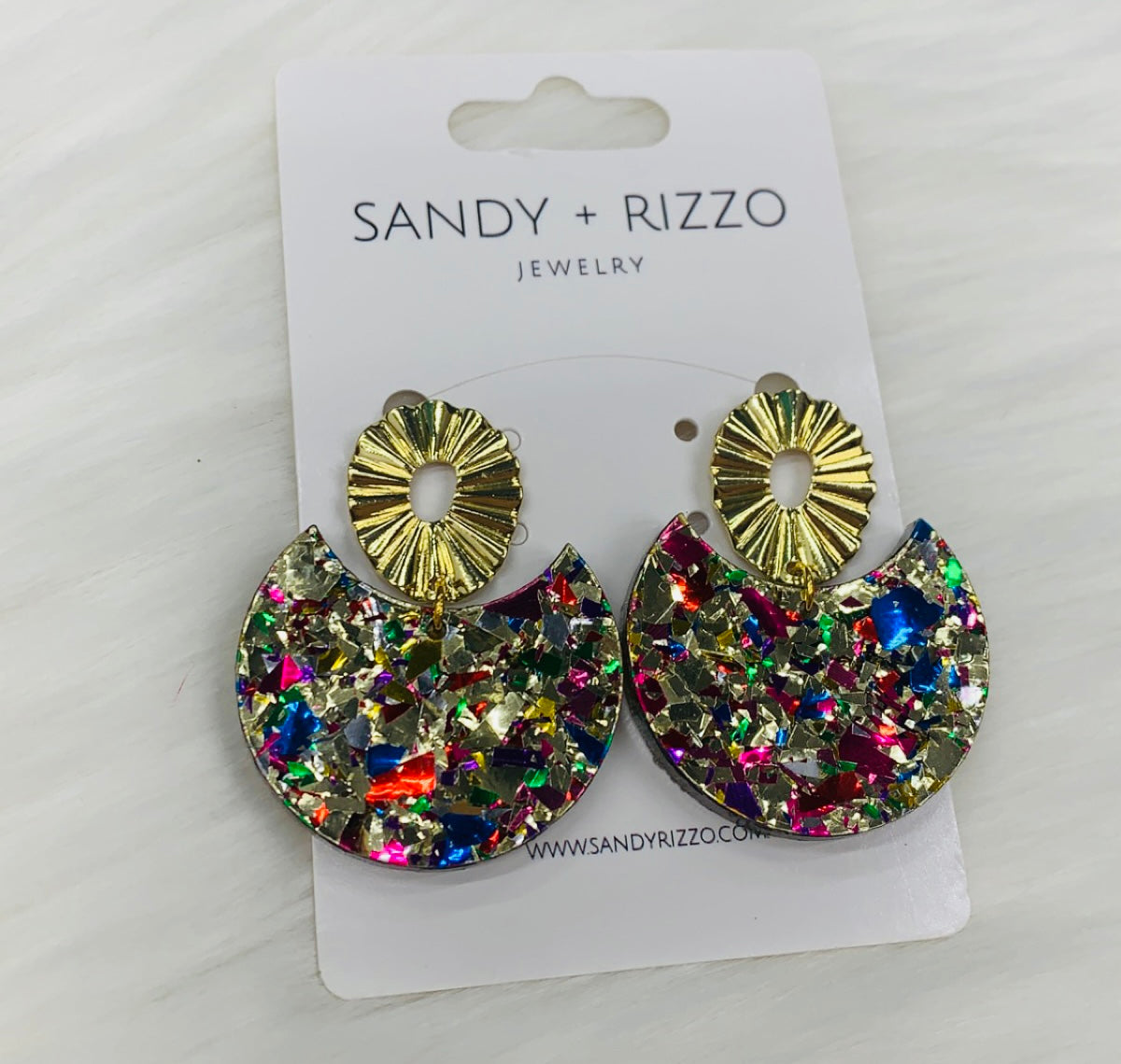 Gold Confetti Rita Earrings