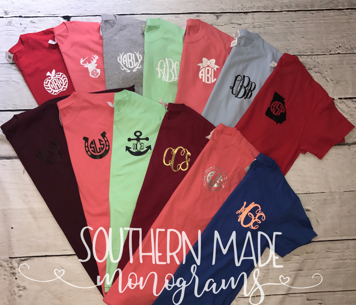 HUGE SALE - Pocket Area Monogram Shirt - I choose colors