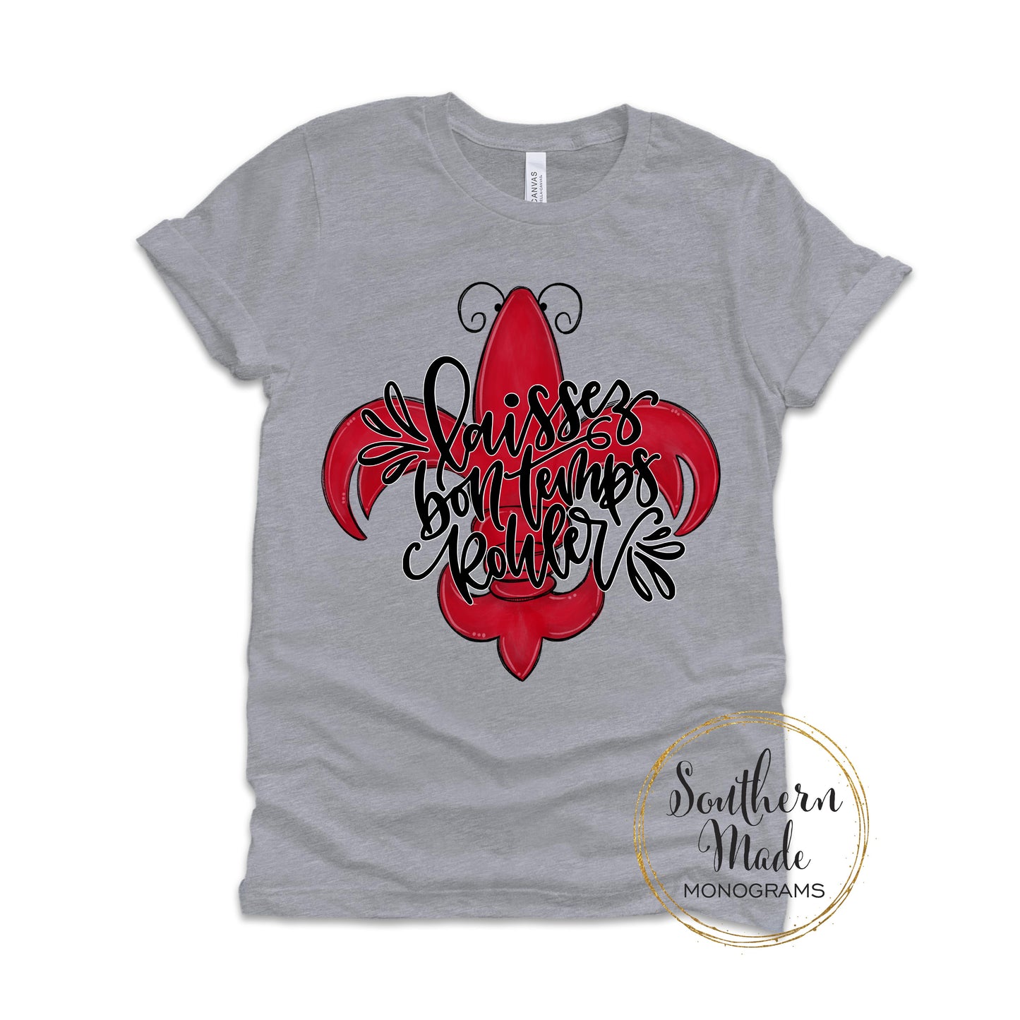 Laissez Bon Temps Rouler Crawfish Shirt - Kids-Adults - Choose Colors