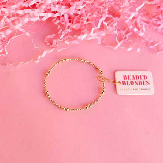 Leah Bracelet in Gold: Petite 6.25 inch