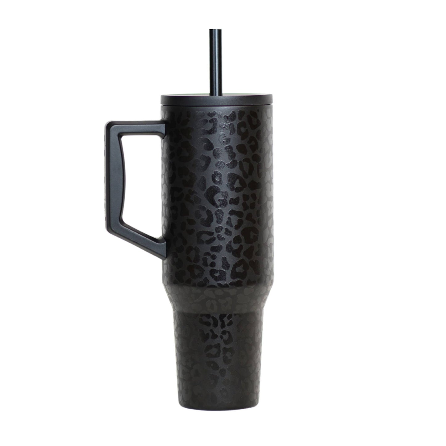 Commuter 40oz Tumbler - Black Leopard