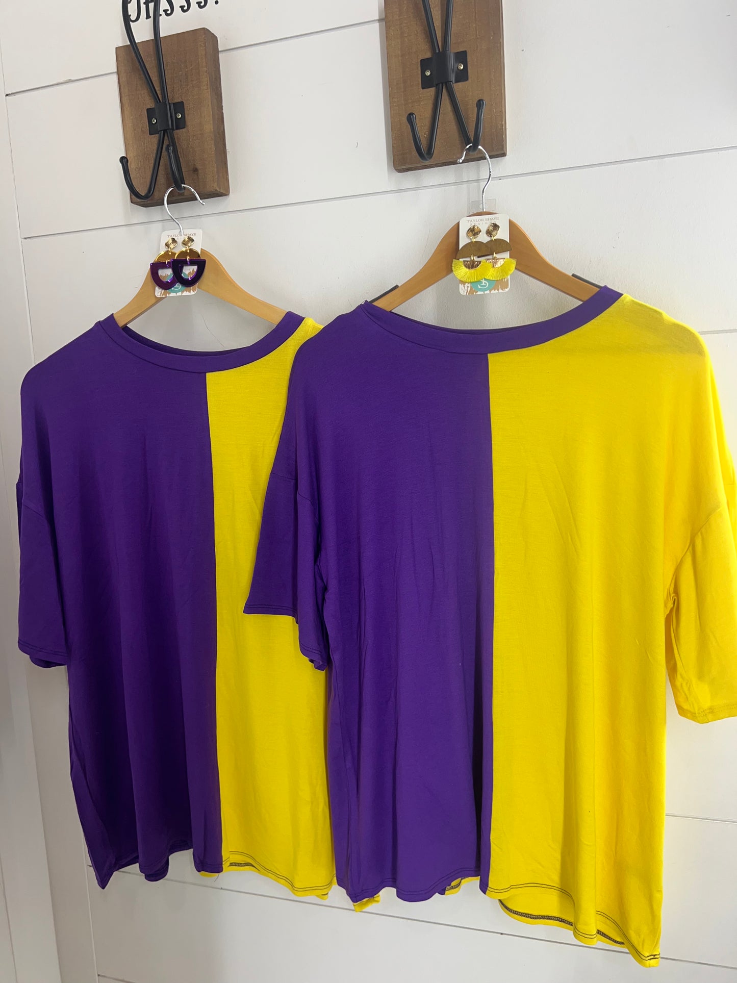 Purple/Yellow Color Combo Shirt