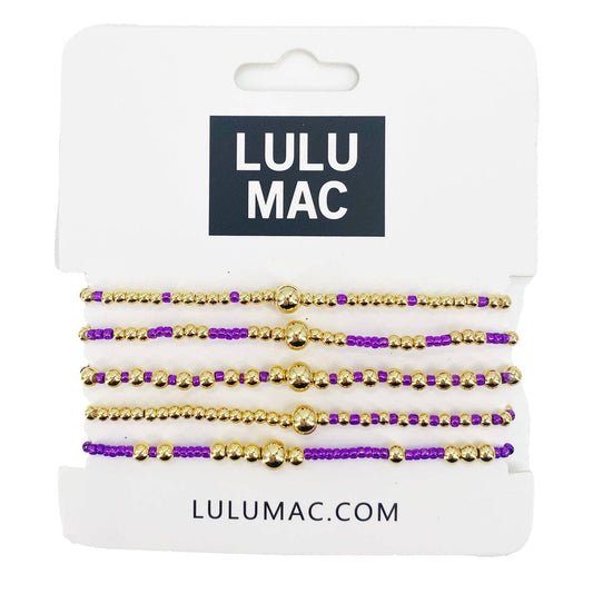 Purple High Quality Bracelet Set