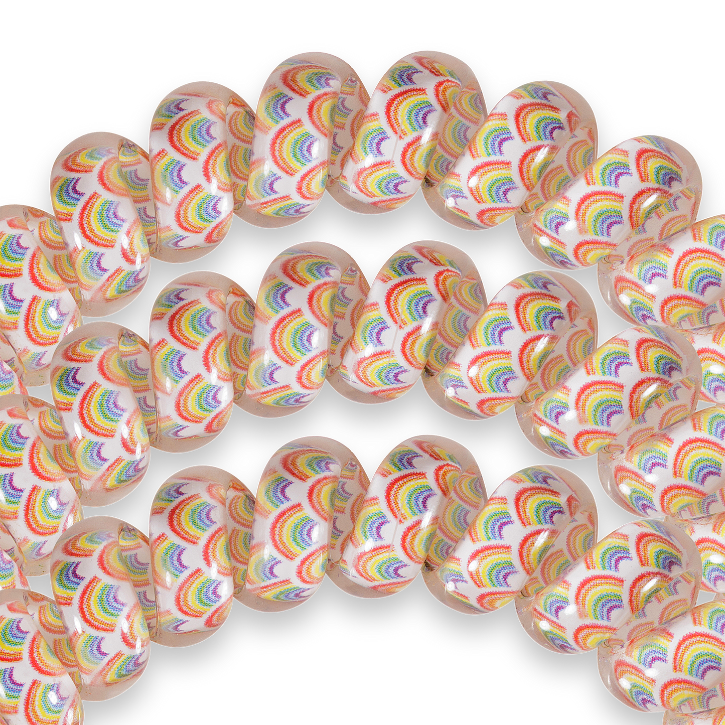 Spiral Hair Coils | Large | Rainbow Daze Hair Ties