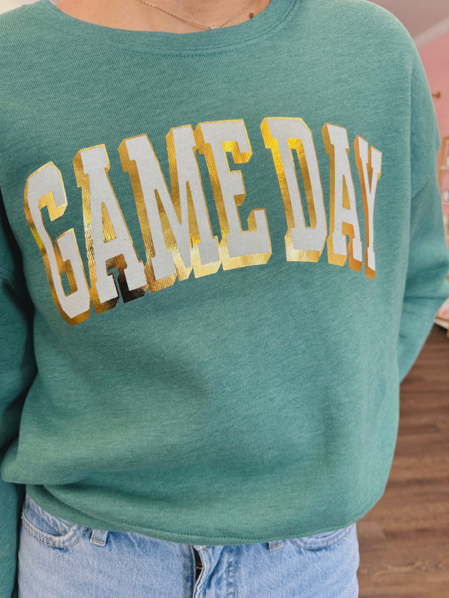 Gameday Sweater - Real Gold Foil