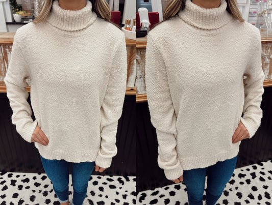 Turtleneck Sweater - Beige