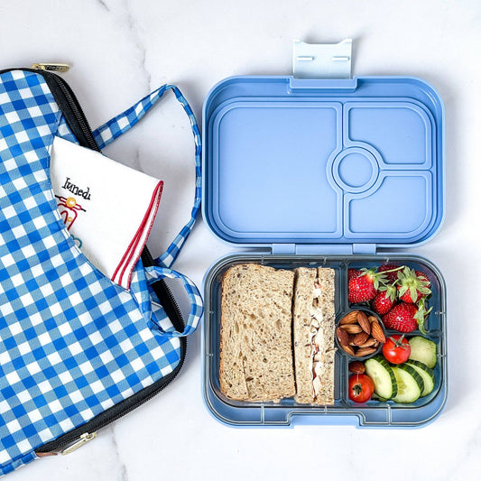 Leakproof Sandwich Friendly Bento Box - Yumbox Hazy Blue