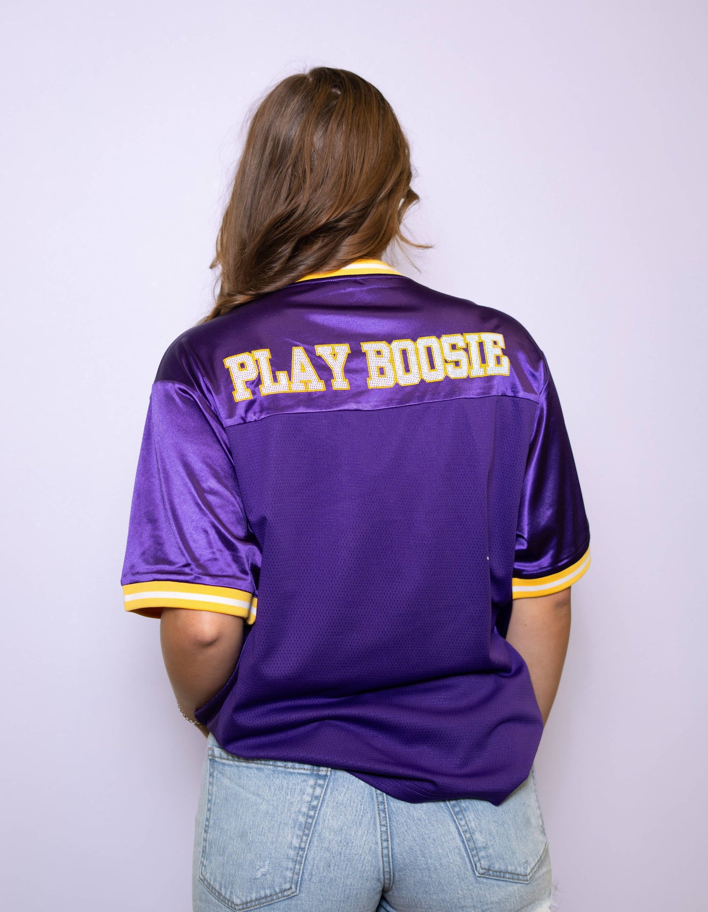 Set It Off | Women's Sequin Design Football Jersey